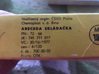 Skladacia Abeceda - 2 kusy - 6