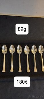 Strieborné lyžičky,naberačky,klieštiny, - 6