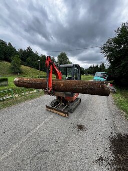 Zemné a výkopové práce, Minibager, nákladná doprava bager - 6