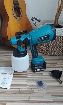 Aku striekacia pištoľ, pre batériu Makita 18V+trysky, nová. - 6