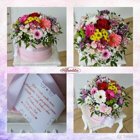 Gratulačné kytice, kvetinové boxy na donášku ❤ - 6