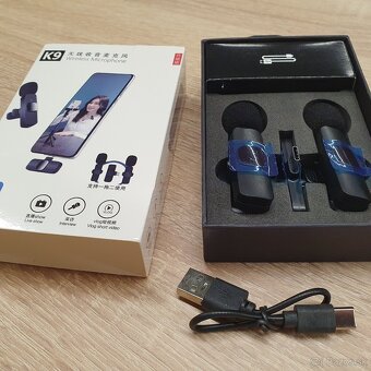 Bezdrotový 2.4G mikrofonný systém K9 - 6