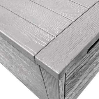 Záhradný úložný box na podušky 280 L sivý - 6