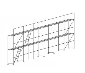 Lešenie Fasadne pozinkované nove - 6