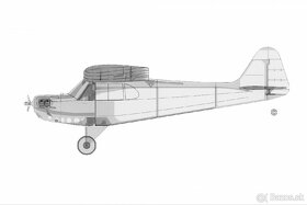 3D model lietadla Piper j3 CUB - 6