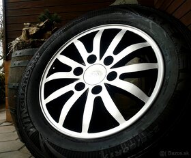 alu R17 6x139,7 orig. Kia Carens + Hyundai H1, zimné pneu - 6