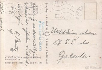 Staré pohľadnice Vysoké Tatry, Javorina, Štrbské pleso - 6