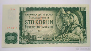 Bankovky 100 Kčs 1961, aj vzácejšie série - 6