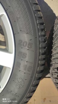 Originál disky VW + zimné pneumatiky Kleber R16 - 6