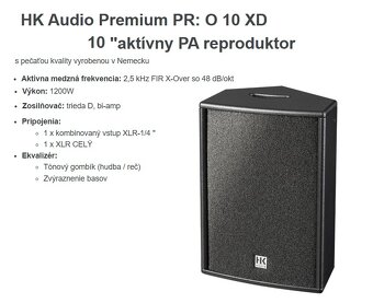 Predám HK Audio PREMIUM PR:O 10 XD - 6