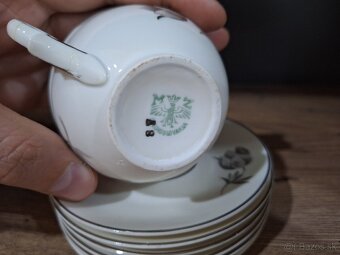 Malé retro šálky československý porcelán MZ - 6