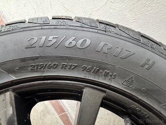 Sada elektróny zn. Borbet+zimnè pneumatiky 215/60 R17 - 6