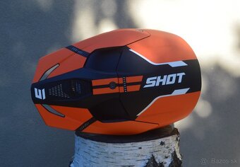 Prilba okuliare ľahká homologovaná ECE06 shot oranžová. - 6