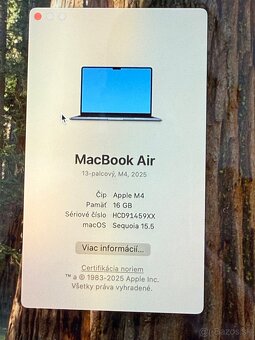 MacBook Air M4 16gb ram 13” zaruka - 6