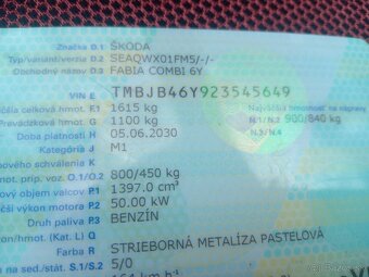 Predám Škoda Fabia Combi 1,4MPI - 6