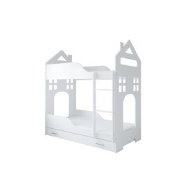 Poschodová posteľ domček-so šuflíkmi aj matracmi 180 cm - 6