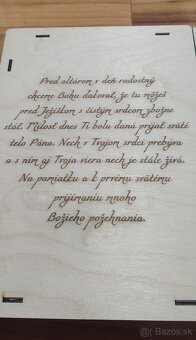 Pamiatka na 1. sv. prijímanie - Box na Bibliu - 6