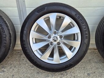 Letná sada hliníkových kolies Škoda Superb IV 215/55 R17 - 6