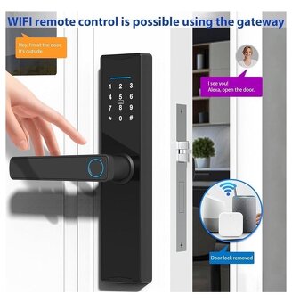 Zemismart Inteligentný zámok dverí s biometrickým čítačom - 6