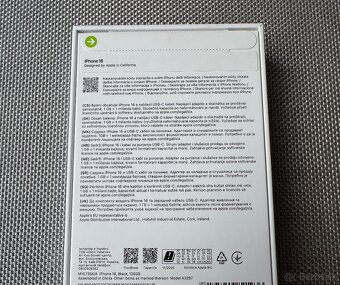 iPhone 16 128GB Black - NOVY - NEROZBALENY - 6