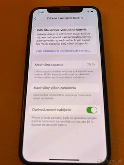 iPhone X 64GB-batéria 75% - 6