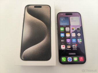 apple iphone 15 PRO 256gb Natural Titanium / Batéria 87% - 6