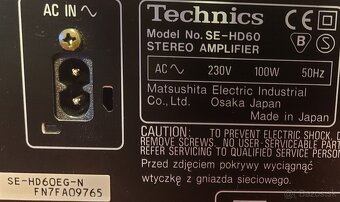 Predám mini systém Technics SC-HD60 - 6