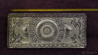 Krištáľová ručne brúsená tácka - 6