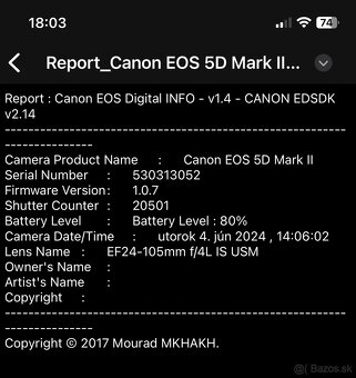 CANON 5D Mark II. + príslušenstvo - 6