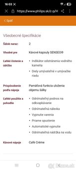 Predám kavovar Philips Senseo - 6