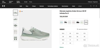 Dámske bežecké tenisky - Under Armour veľ.40 - 6