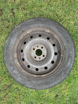 Plechové disky + puklice + pneumatiky 165/70 R14 85T XL - 6