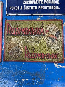 Smaltovane plechove cedule tabulky ČSR ČSSR - 6