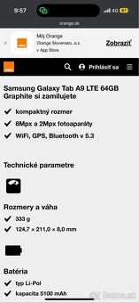 Novy Samsung tab A9 - 6