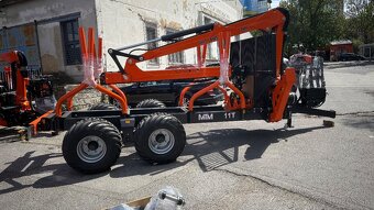 Vyvažací vlek,vývozka MTM 10T s HR Hydraulickou rukou 6.6m - 6