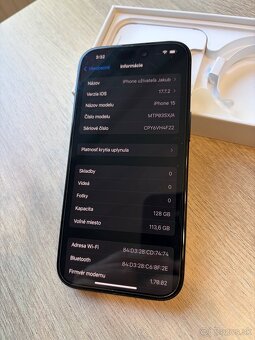 Predám iPhone 15 128 GB Black - 6