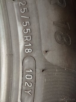 225/55 R18 letné pneumatiky 2+2kusy - 6