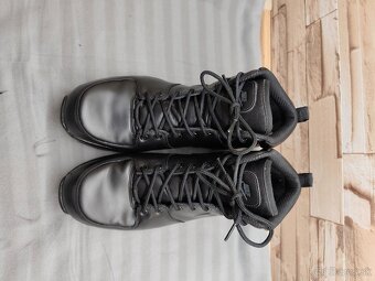 Nike 46 - pánske kožené čierne topánky - 6