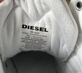 Kozene clenkove tenisky Diesel. Velkost 40. - 6