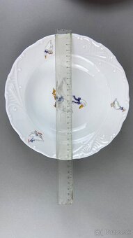 Porcelánová súprava pre 6 osôb husi, modrá linka - 6