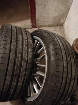 4ks alu disky orig. BMW 5x120 R18 dvojrozmer 7mm letné pneu - 6