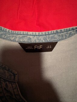 Riflová košeľa F&F 42 - 6