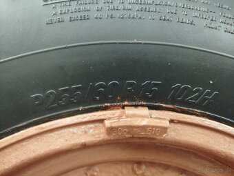 Predám sadu al.diskov.5x139.7 R15 225/60 R15 5mm - 6
