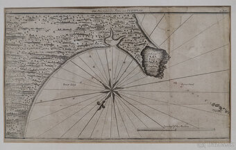 Starožitná mapa zálivu a skál Petatlan z roku 1749 - 6
