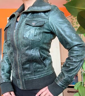 Dámska kožená bunda S - 6