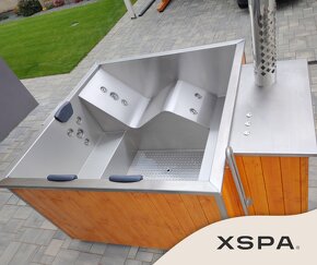 Nerezová kúpacia kaďa, virivka, kúpací sud, jacuzzi vellness - 6