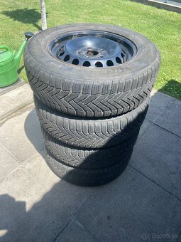 Predam plechové disky 15”,zimně gumy 195/65 15 - 6