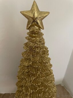 vianoce -xxl luxusný zlaty stromcek 42cm - 6
