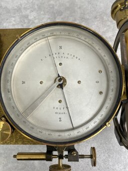 Starožitný nivelačný prístroj s kompasom 1911 Kapp and sohne - 6