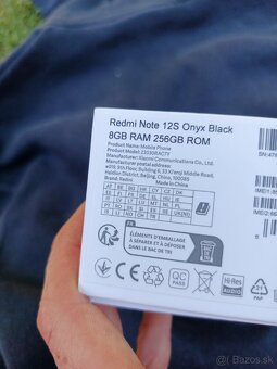 XIAOMI REDMI NOTE 12S 8/256GB +2x kryt+ 2x sklo - 6